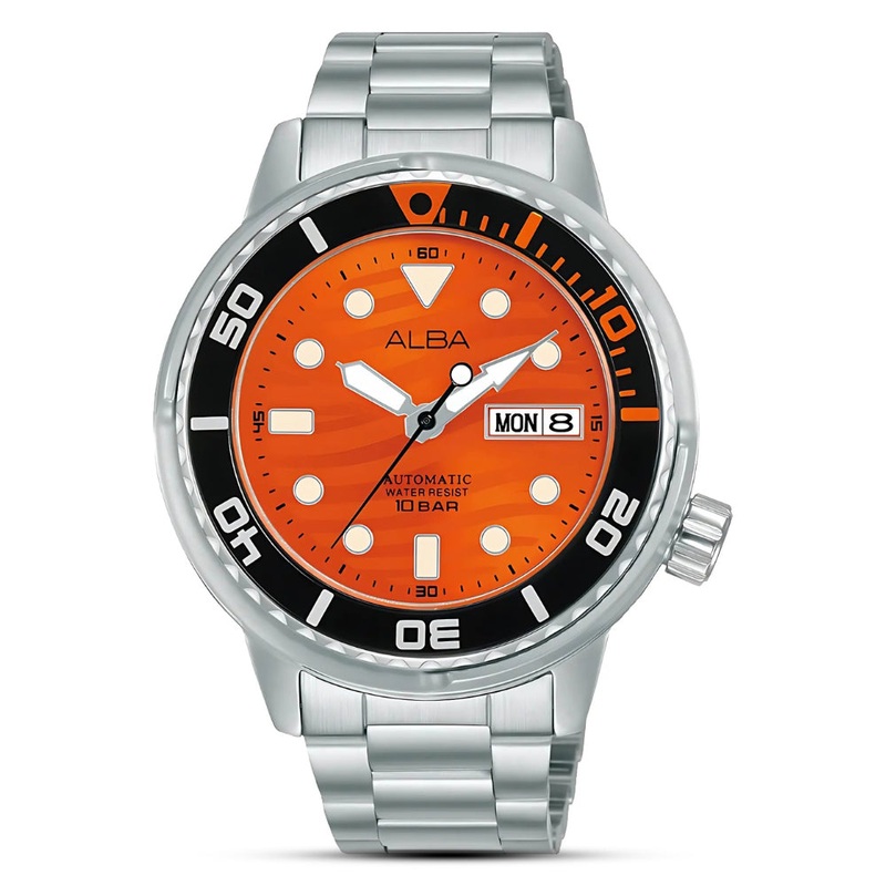 ALBA AUTOMATIC ORANGE DIAL MEN’S WATCH | AL4343X
