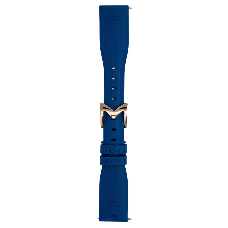 Gag Milano Manuale 40mm Silicone Blue Watch Strap