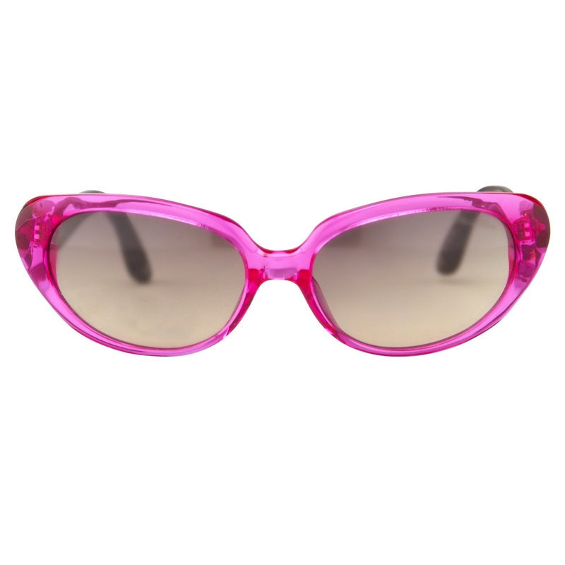 Oscar De La Renta Sunglasses Oval Pink and Grey