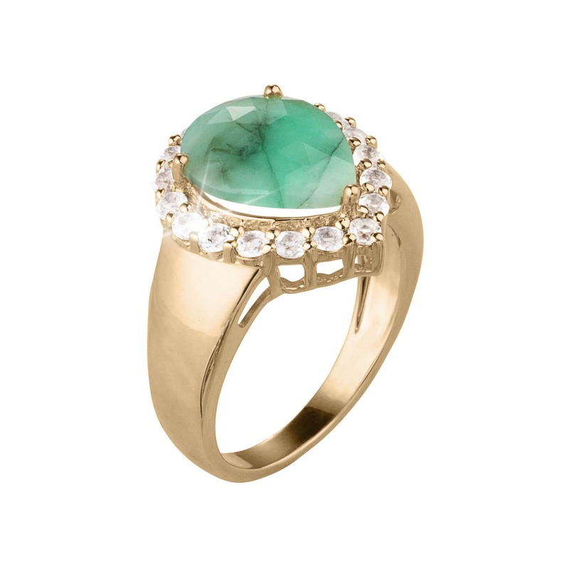 Precious Gems Pera Emerald Ring 6