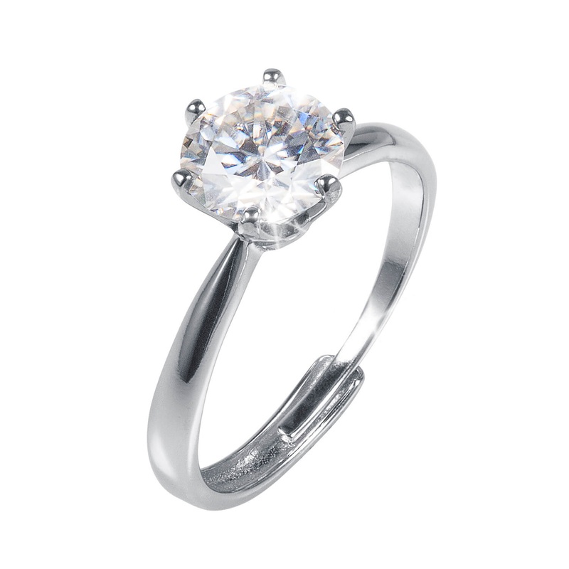 Stardust Moissanite Ring Adjustable 5-10
