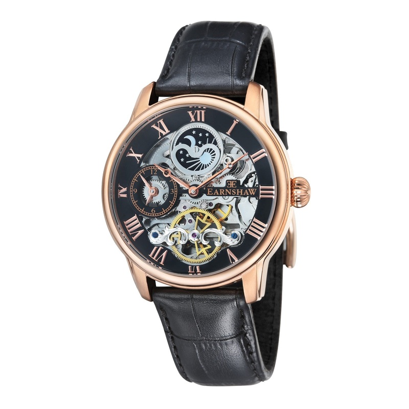Thomas Earnshaw Black Longitude Automatic Watch ES-8006-07