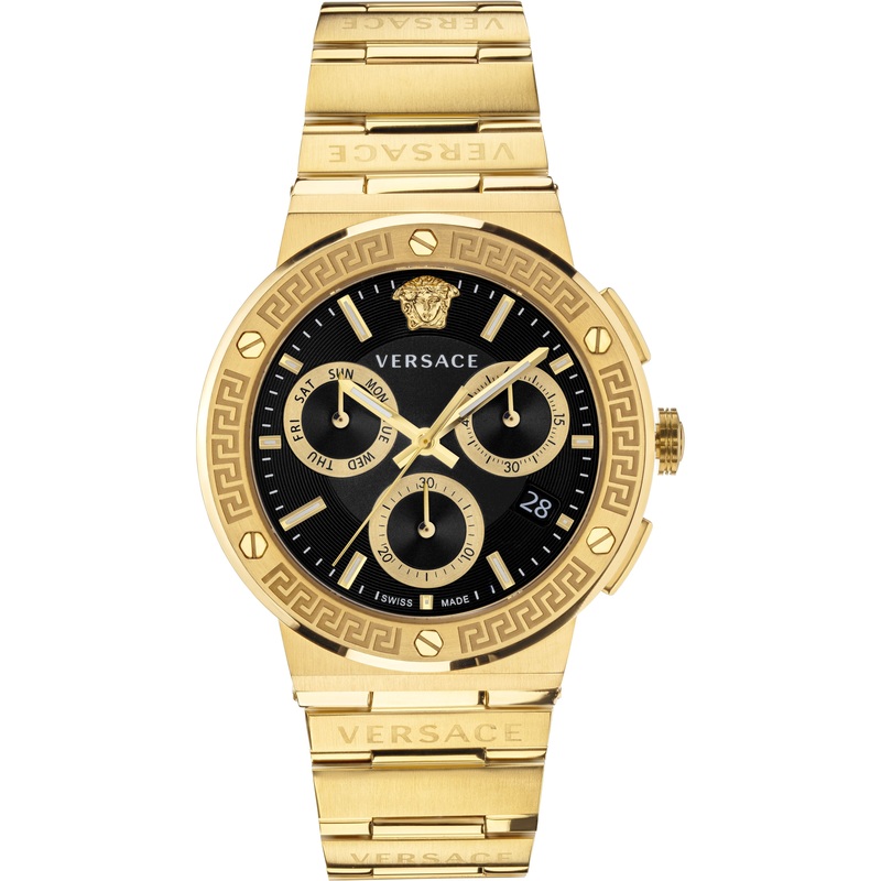 Versace Greca Gold Chronograph Men’s Watch VEZ900421