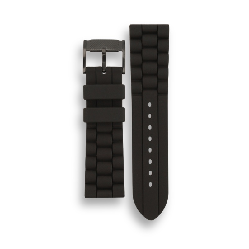 Fossil 24mm Black Silicone Men’s Watch Strap | FS4487S