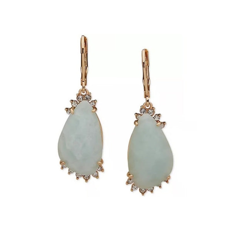LONNA & LILLY JEWELRY 15G00164 PIERCED EARRING LIGHT/PASTEL GREEN Brass PIERCED EARRING