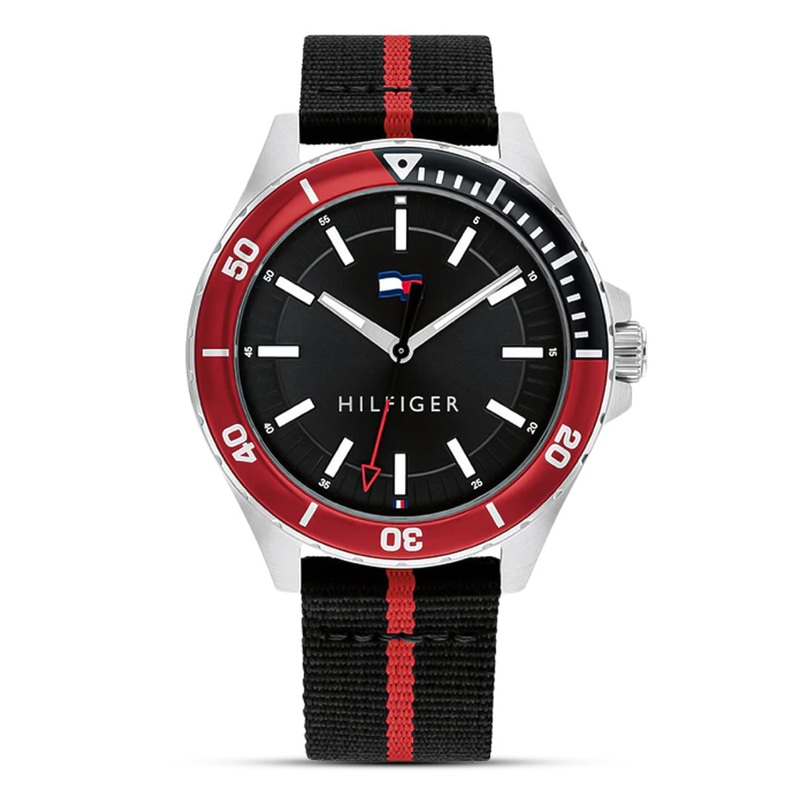 Tommy Hilfiger Logan Black Nylon Strap Men’s Watch | TH1792010