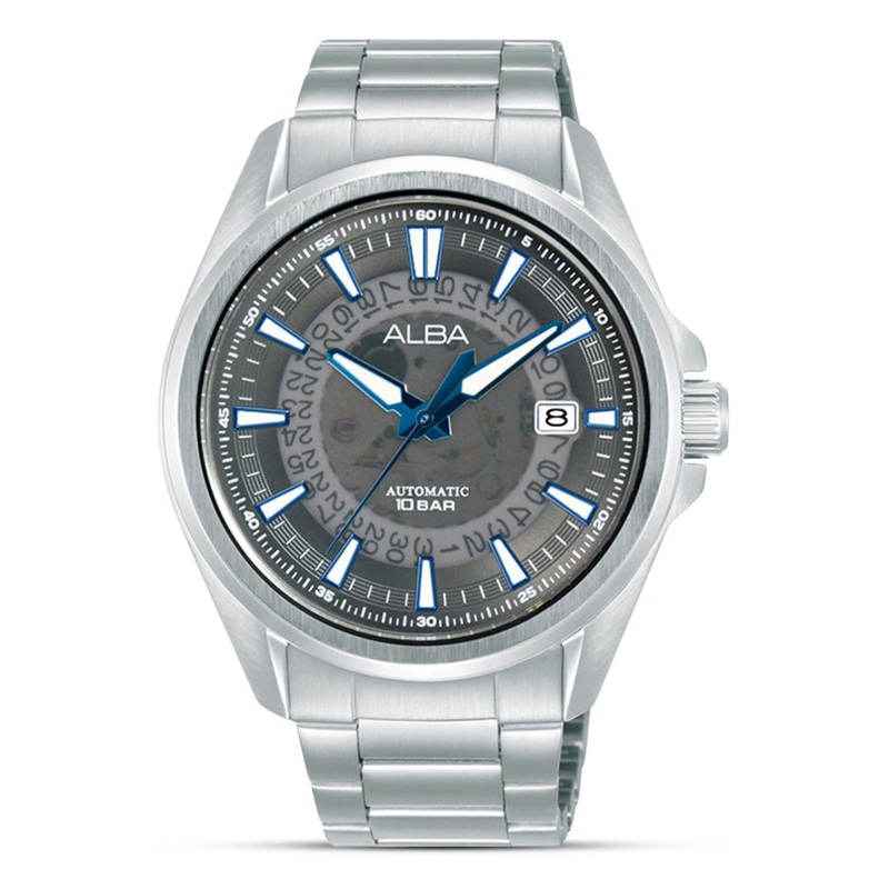 Alba Automatic Dark Grey Translucent Dial Men’s Watch | AU4033X