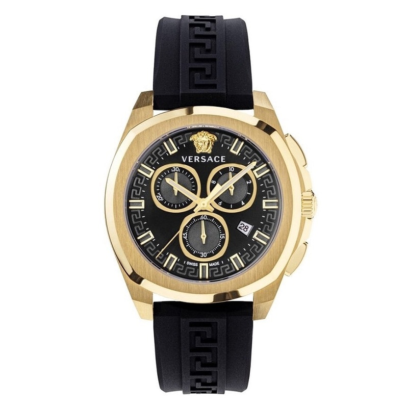 Versace Men’s Watch Chrono Geo 43mm Black VE7CA0423