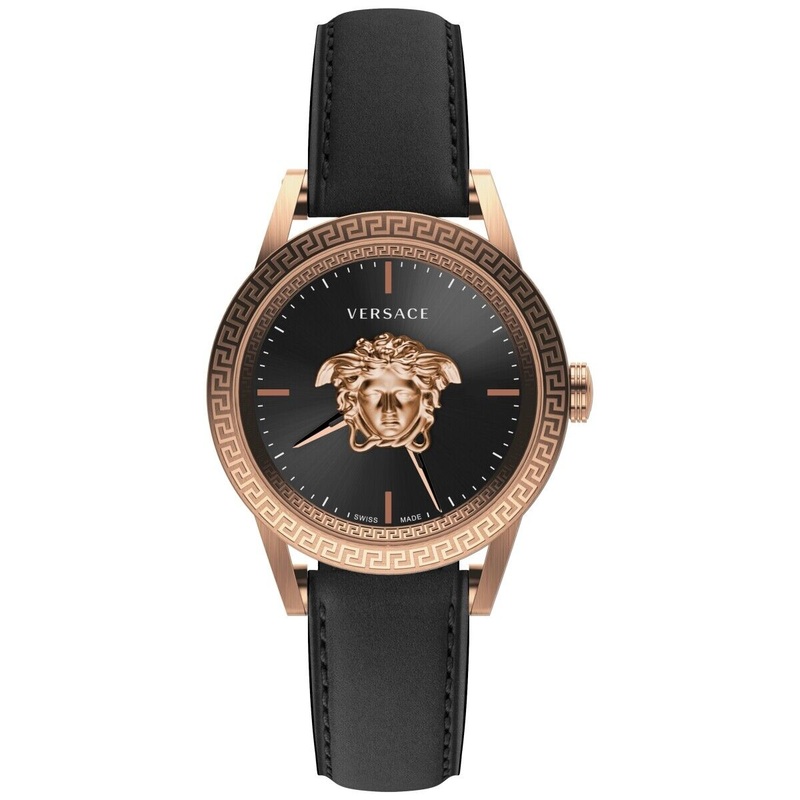 Versace Men’s Watch Palazzo Empire 43mm Black Rose Gold VERD01420