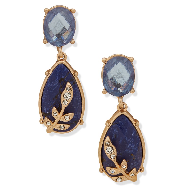 Lonna & Lilly 15G00459 Pierced Earring Dark Blue brass Pierced Earring