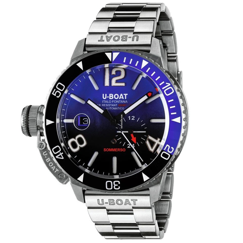 U-Boat Sommerso 46 SS Black MT Men’s Watch U9519/MT