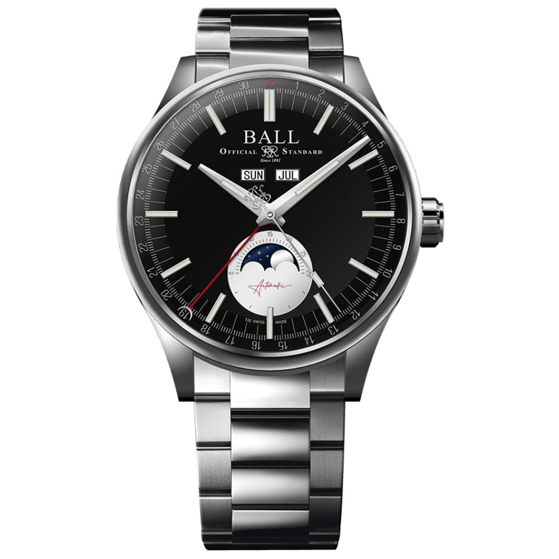Ball Engineer II Moon Calendar 40mm Men’s Black Watch NM3016C-S2J-BK