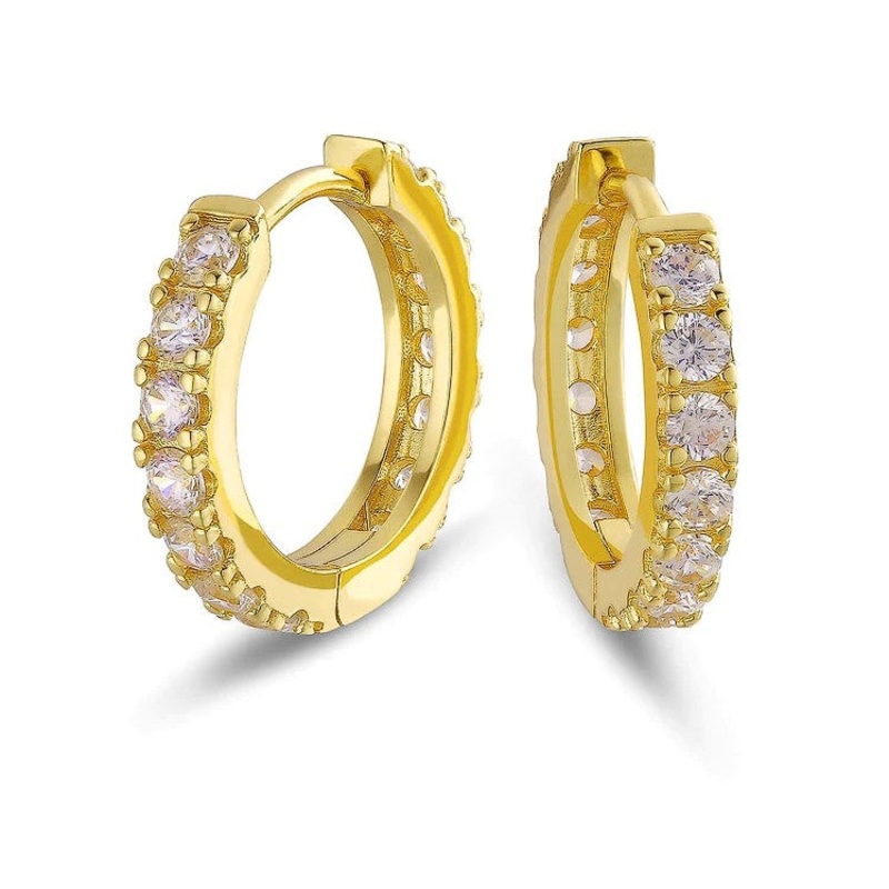 Big Daddy Diamond Gold Hoop Earrings