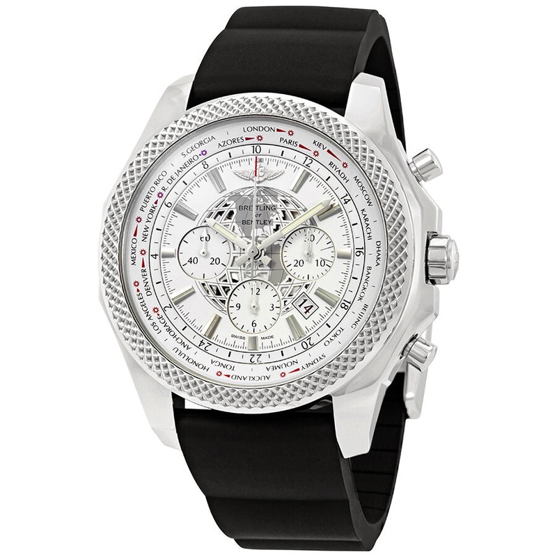 Breitling Bentley B05 Unitime World Time Chronograph Automatic White Dial Men’s Watch AB0521U0/A755BKRD