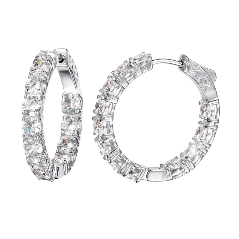 Millionaire Rhodium Tennis Earrings