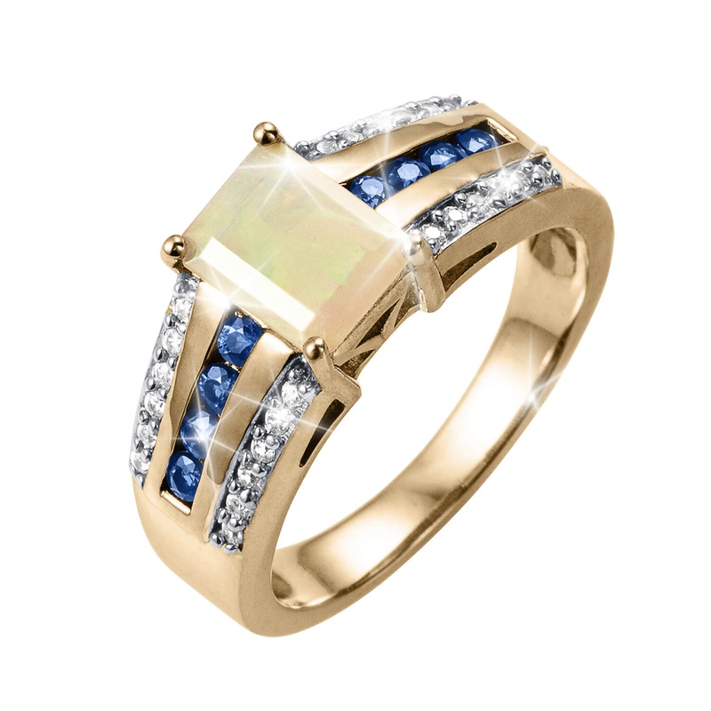 Opal Light Ladies Ring 5