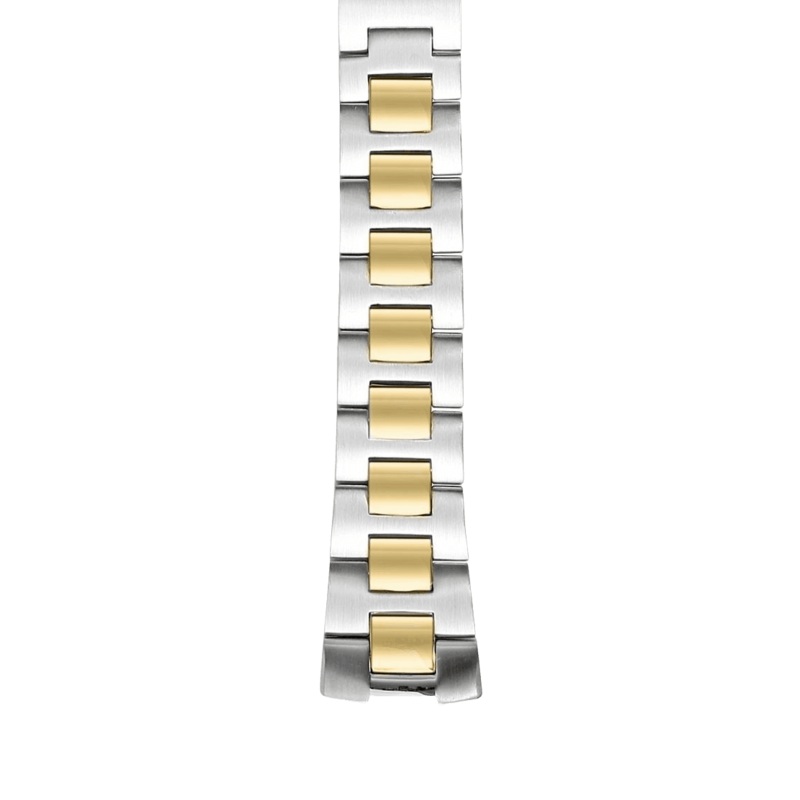 3 Link Two Tone Yellow Gold & Steel Bracelet – Model 1-SS3TG