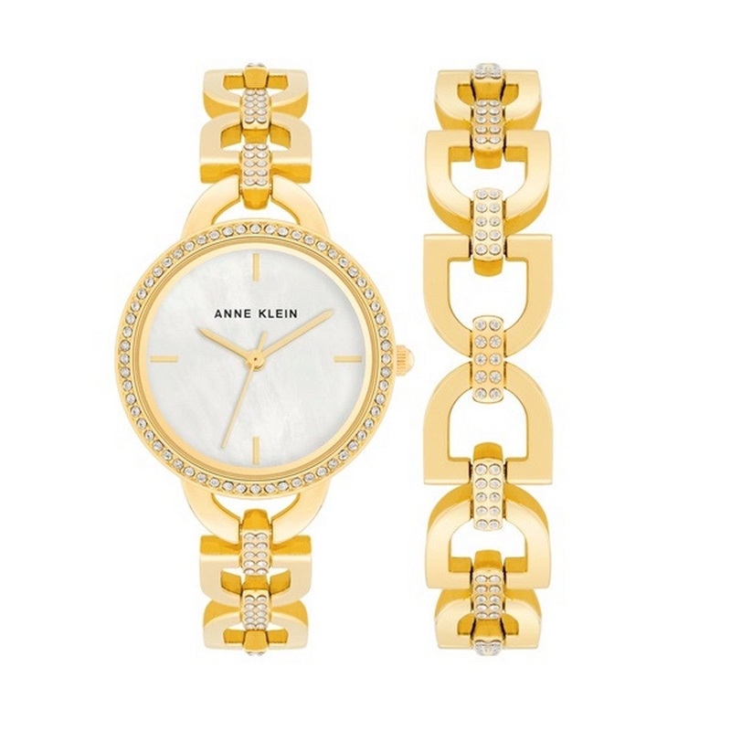 Anne Klein AK/4104GPST Women’s Watch 30 Gold Stainless Steel