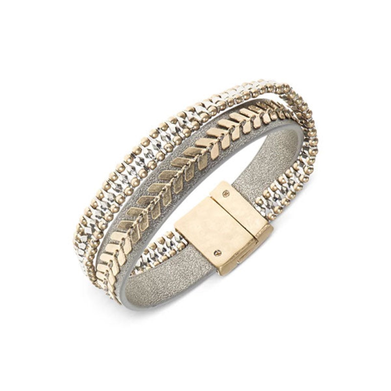 LONNA & LILLY JEWELRY 60441247 BRACELET OPEN MISCELLANEOUS Leather BRACELET