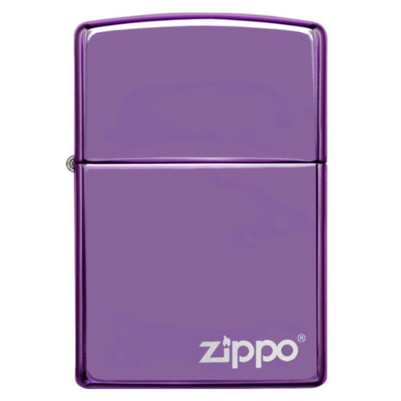 Zippo Classic High Polish Purple Zippo Logo Lighter