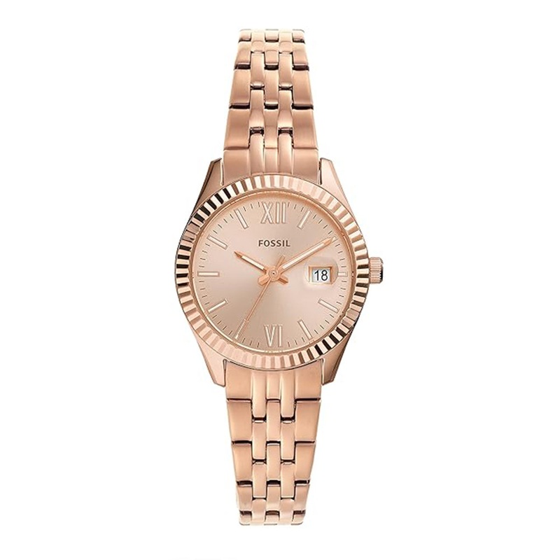 Fossil ES4992  Ladies’ Scarlette Micro Three-Hand Date Gold-Tone ES4992 28 Gold Stainless Steel