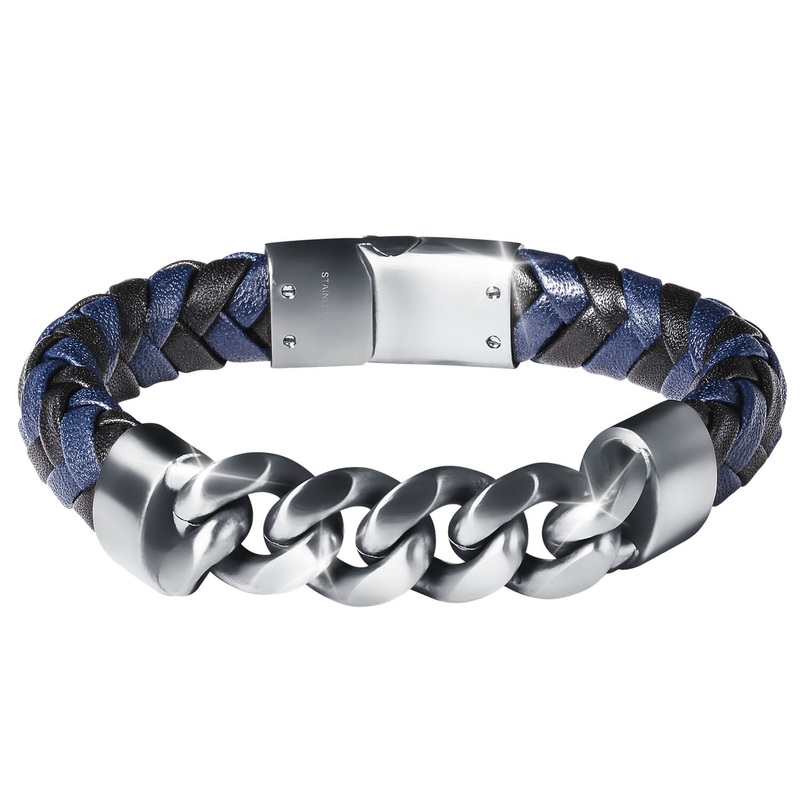 Midnight Leather Men’s Bracelet