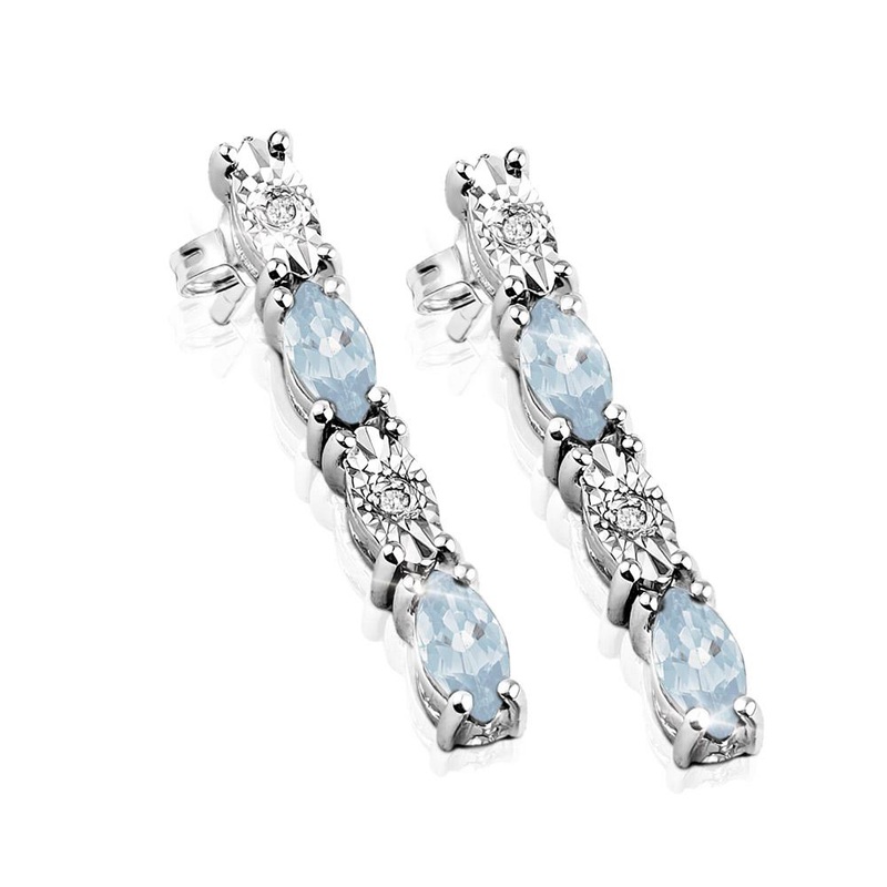 Navette Topaz Earrings