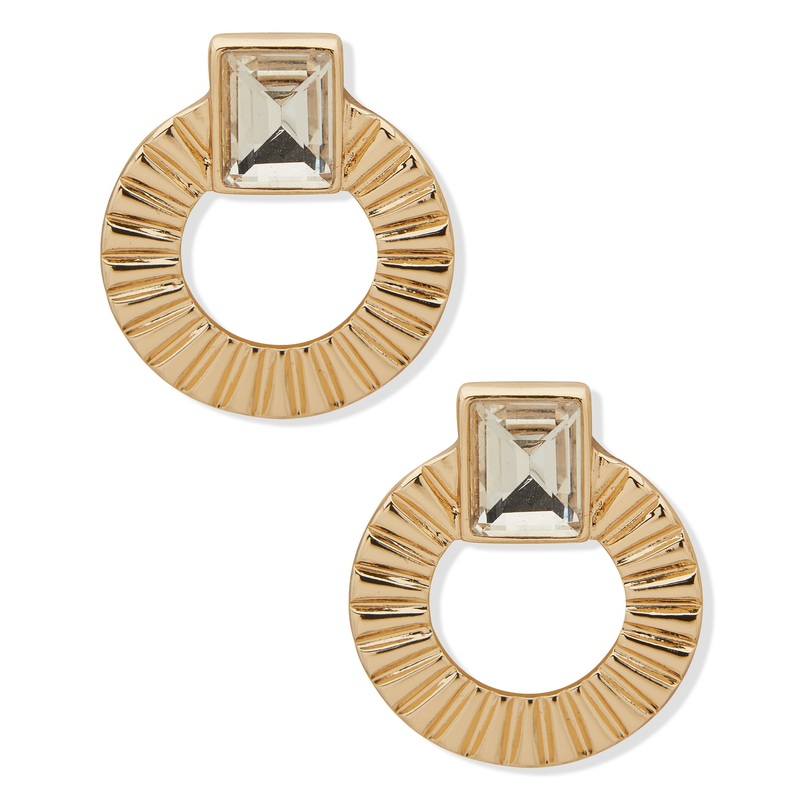 Nine West 19G02493 Earrings Crystal Gold & Crystal Earrings