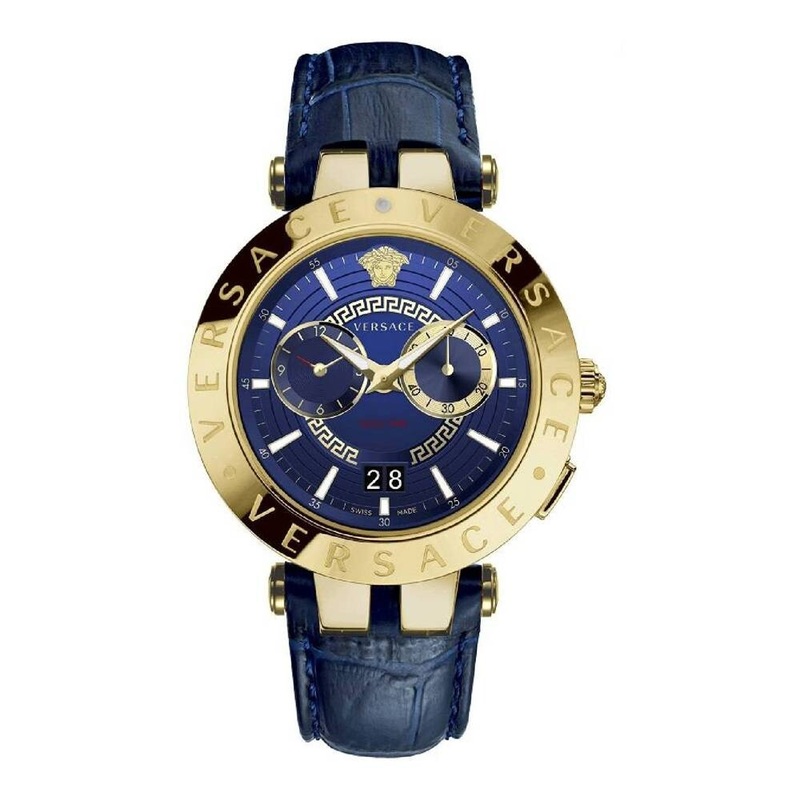 Versace V-Race Quartz Blue Dial Men’s Watch VEBV00219