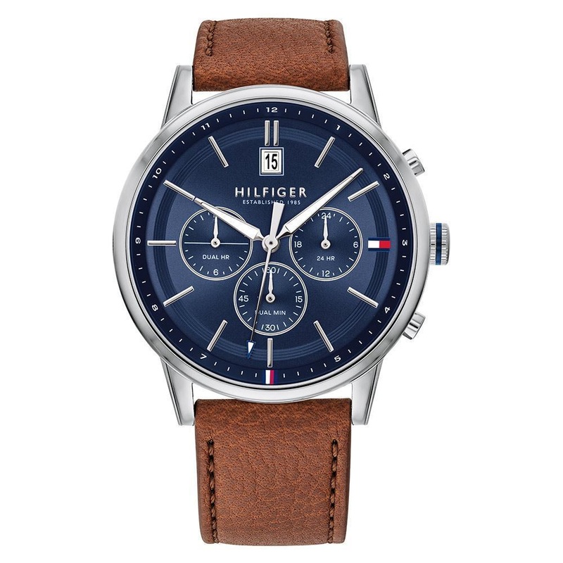 Tommy Hilfiger Multi-function Light Brown Leather Men’s Watch 1791629