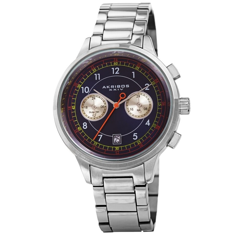 Akribos Xxiv Quartz Blue Dial Men’s Watch AK1071SSBU
