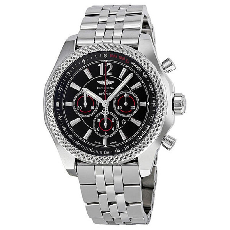 Breitling Bentley Barnato 42 Chronograph Automatic Black Dial Men’s Watch A4139024-BB82SS A4139024-BB82-984A