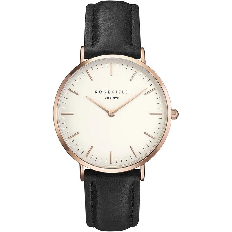 ROSEFIELD BWBLR-B1 The Bowery White Black Women’s watch 38 White Stainless Steel