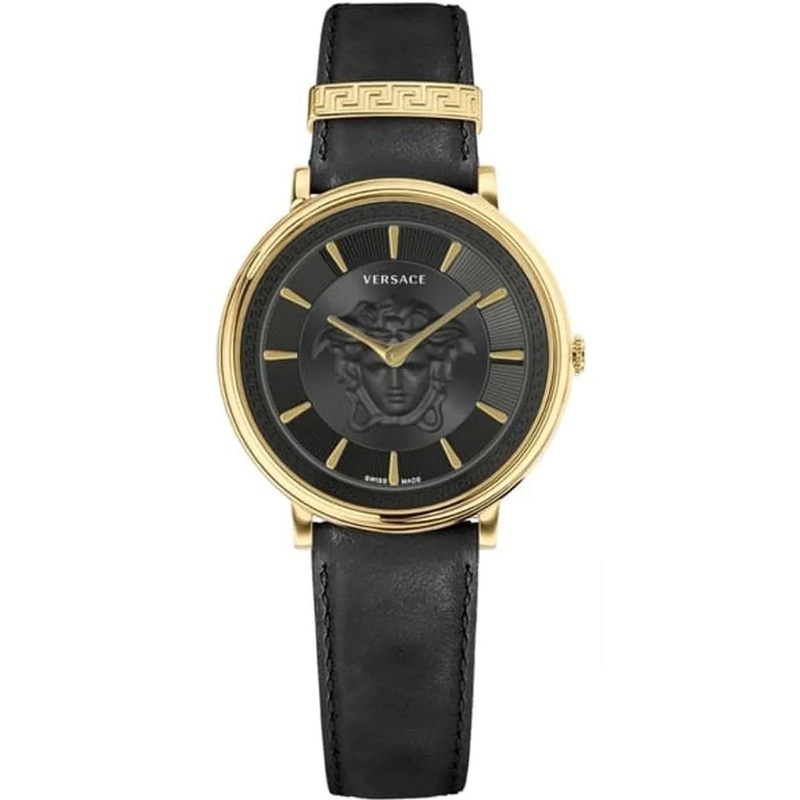Versace Ladies Watch V-Circle 38mm Black VE8101919