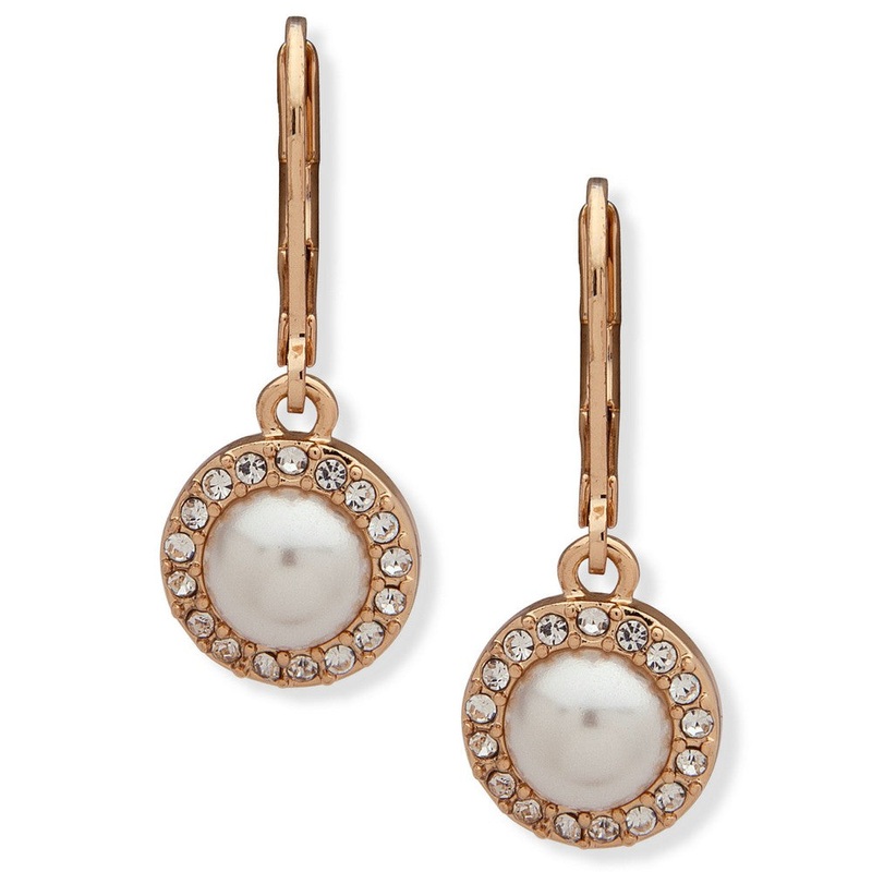 Anne Klein Jewelry 60510769 PIERCED EARRING White Brass PIERCED EARRING