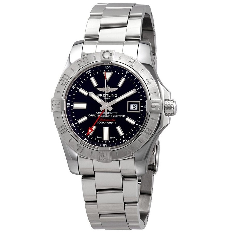 Breitling Avenger II GMT Volcano Black Dial Automatic Men’s Watch A32390111B1A1