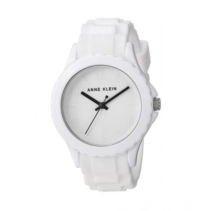 Anne Klein AK/3241WTWT Ladies Quartz Watch 38 White Stainless Steel
