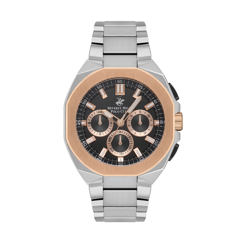 BEVERLY HILLS POLO CLUB Mens Stainless Steel Quartz Watch  BP3537X.550