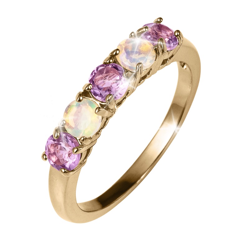 Timeless Treasures Amethyst Eternity Ring 5