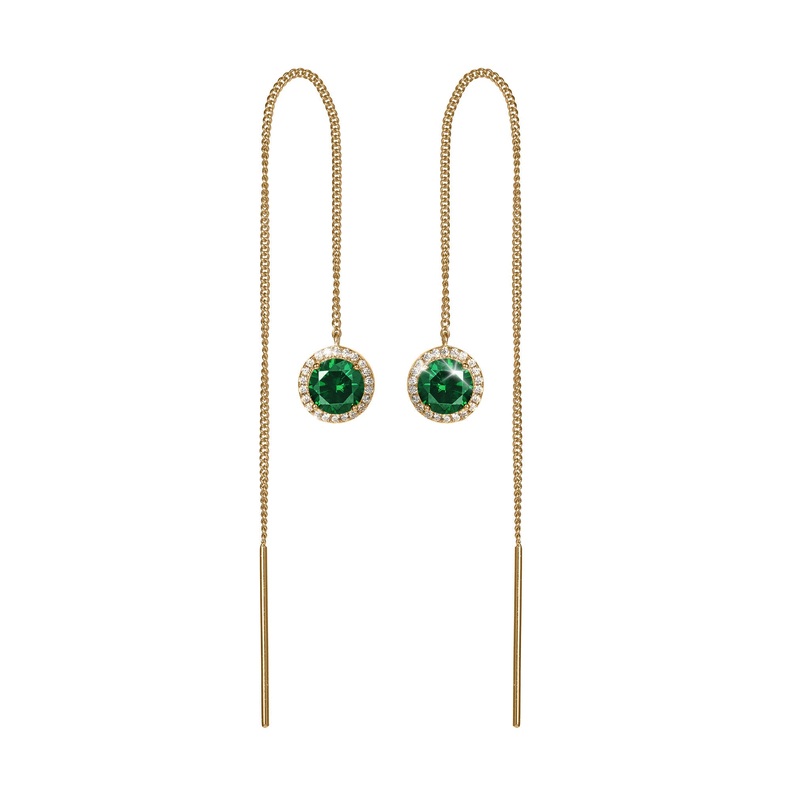 Whispering Willow Threader Earrings
