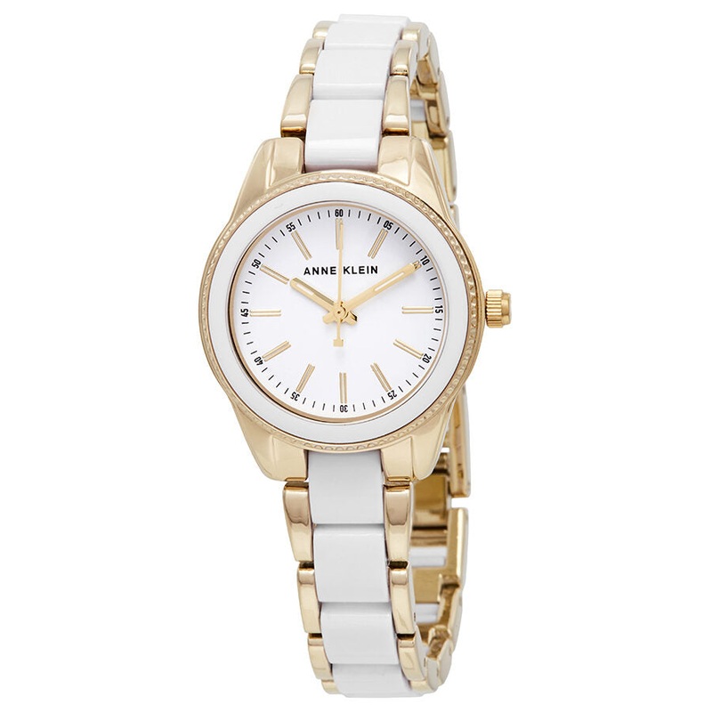 Anne Klein Trend White Dial Ladies Watch AK/3212WTGB