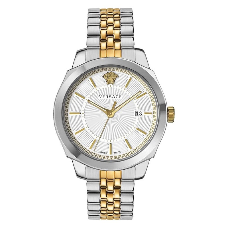 Versace Men’s Watch Icon Classic White Two-Tone Bracelet VEV901223