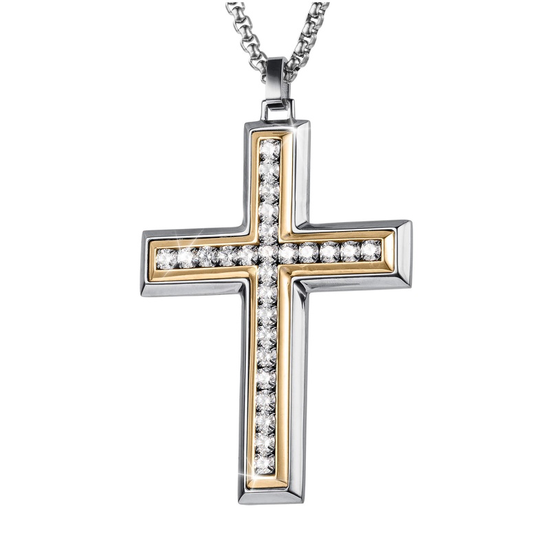 Majestic Trinity Cross Pendant