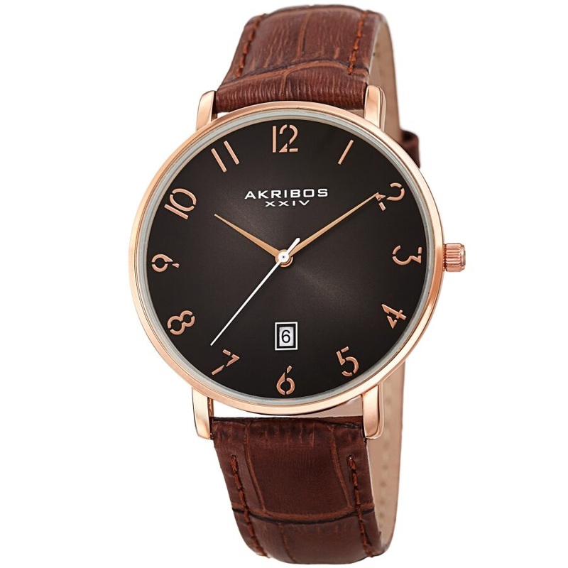 Akribos Xxiv Quartz Grey Dial Men’s Watch AK1077RG