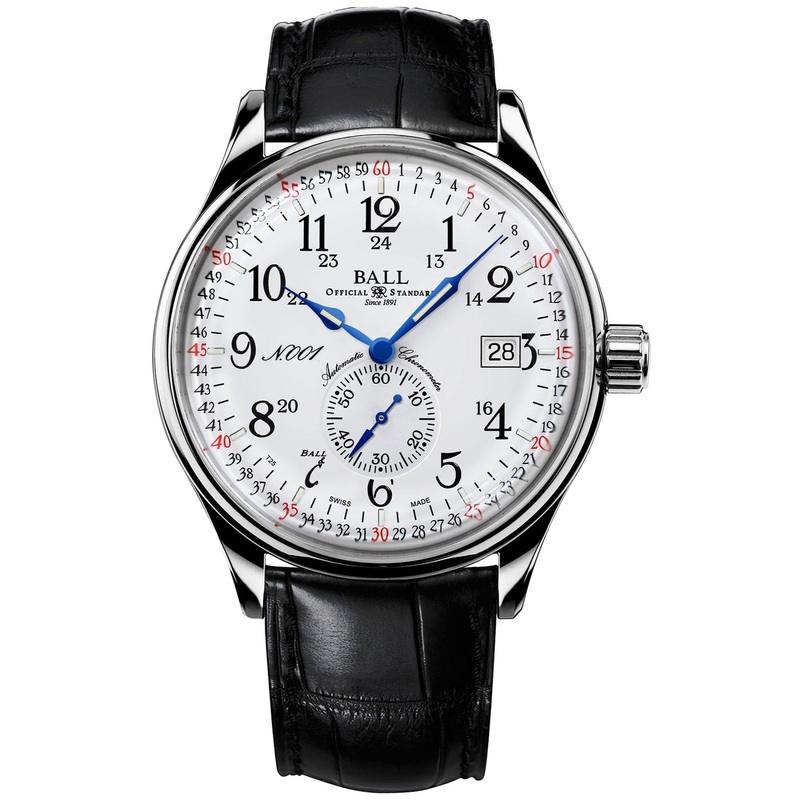Ball Railroad Standard 130 Years Men’s Black Watch NM3888D-LL4CJ-WH