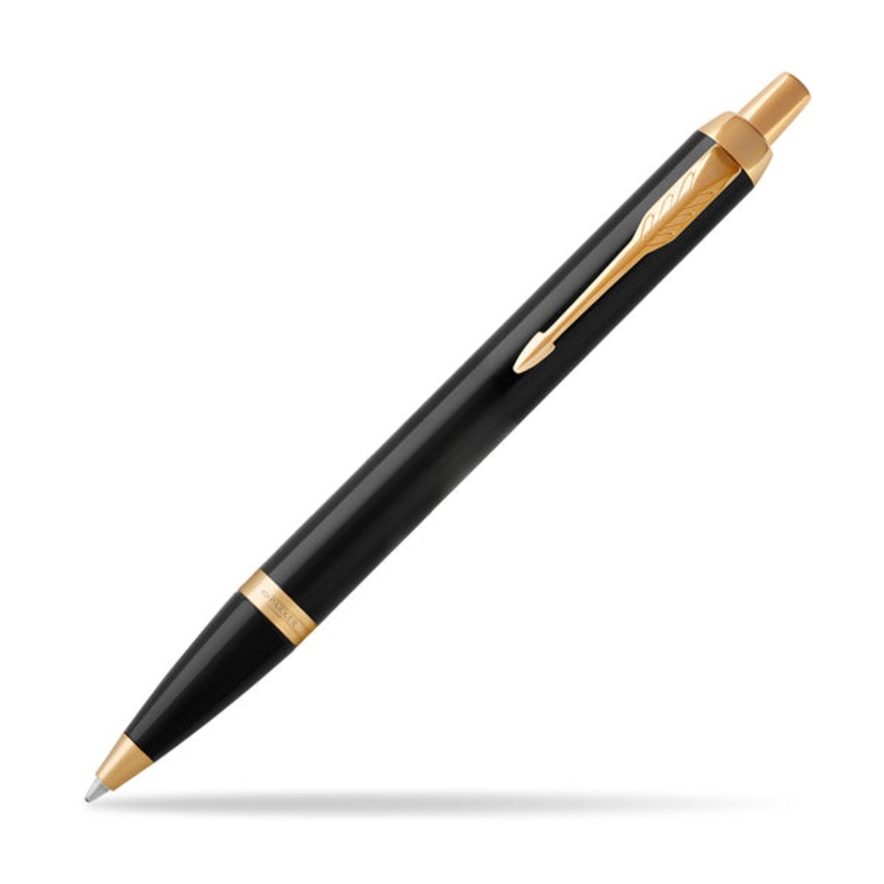 Parker IM Core Laq Black GT Ballpoint Pen