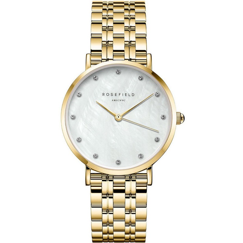 ROSEFIELD THE UPPER EAST SIDE CRYSTALS MOP STEEL GOLD UWGSG-U31 33 Gold Stainless Steel