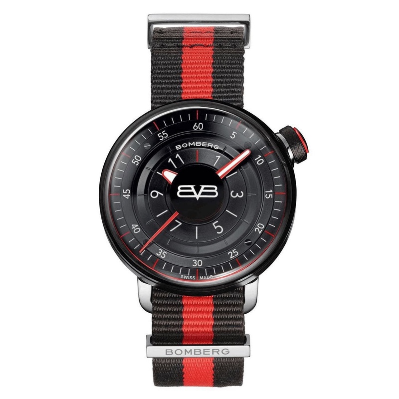 Bomberg Men’s Watch BB-01 Black PVD Red CT43H3PBA.01-2.9