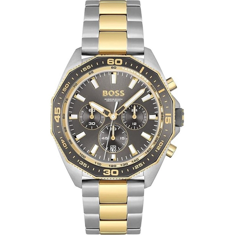 Hugo Boss ENERGY Men Watch, Analog 44 Grey Stainless Steel