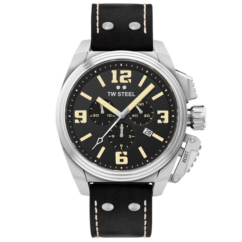 TW Steel Men’s Black Canteen Watch TW1011